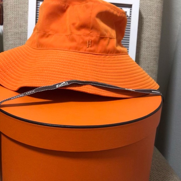 Hermes Orange Bucket Hat main image 5